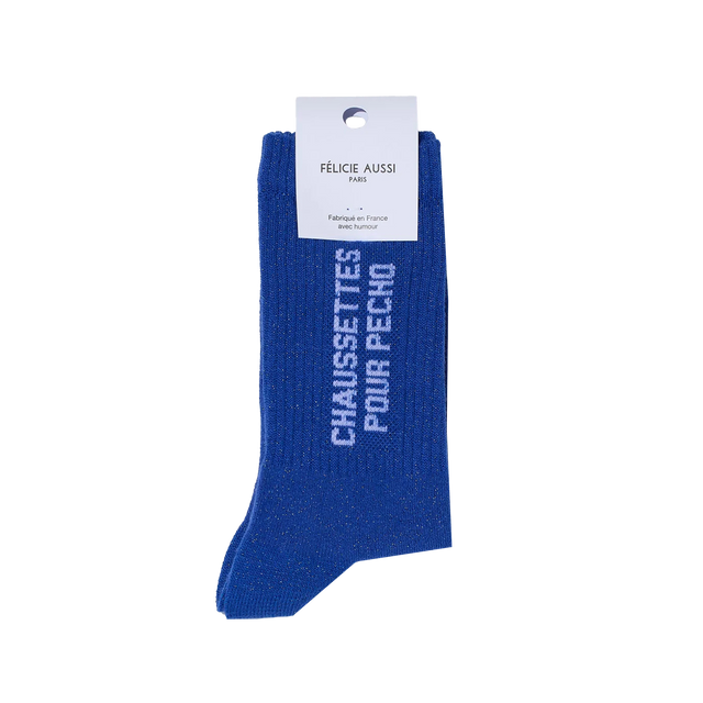 Félicie aussi Chaussettes POUR PÉCHO coloris bleu