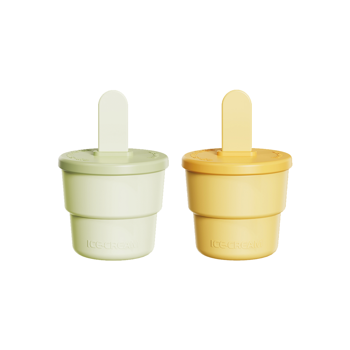 YOKO DESIGN Kit Pots à esquimaux Jaune 200ML