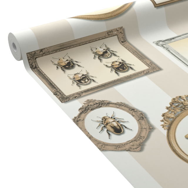 Papier peint intissé INSECT PORTRAIT coloris sable beige