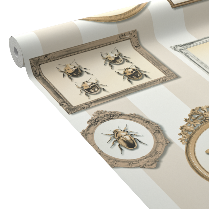 Papier peint intissé Insect portrait Sable beige