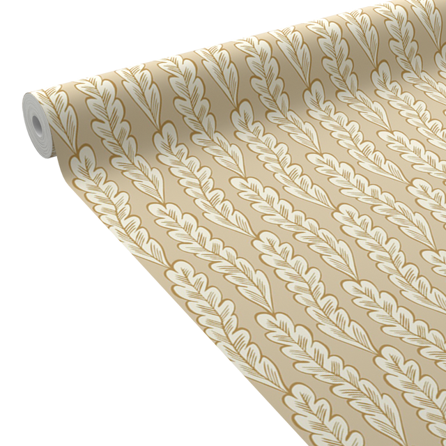 Caselio Papier peint intissé OLÉA coloris nude et doré