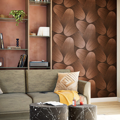 Papier peint intissé Karmen Cuivré