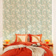 CASELIO Papier peint intissé Zephyr Bleu aqua et nude