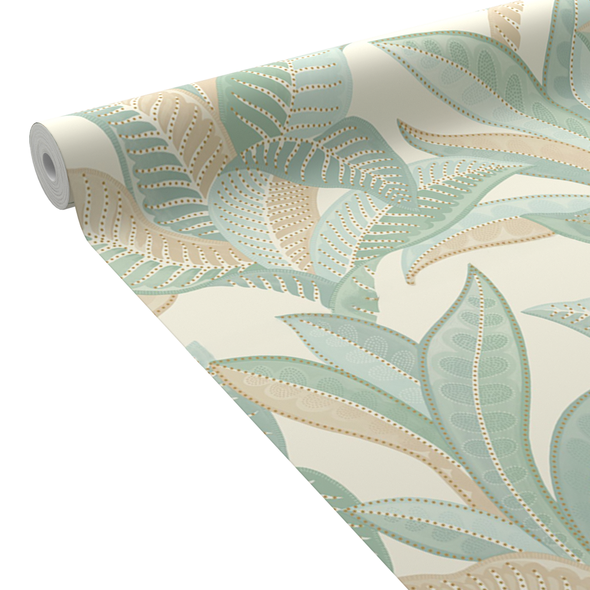 CASELIO Papier peint intissé Zephyr Bleu aqua et nude