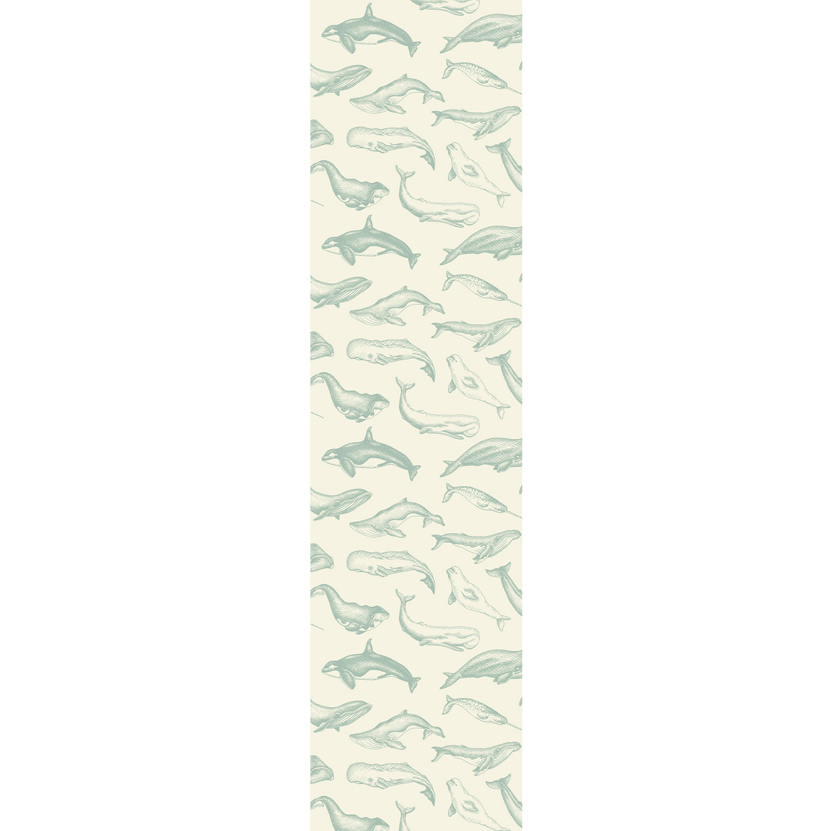 CASELIO Papier peint intissé Whaly Bleu grisé