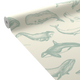 CASELIO Papier peint intissé Whaly Bleu grisé