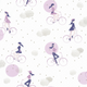 CASELIO Papier peint intissé Girl in the sky Mauve