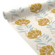CASELIO Papier peint intissé Seraphina Ocre et bleu ciel