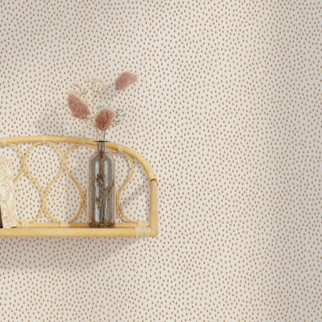 Caselio Papier peint intissé ONDÉE coloris doré