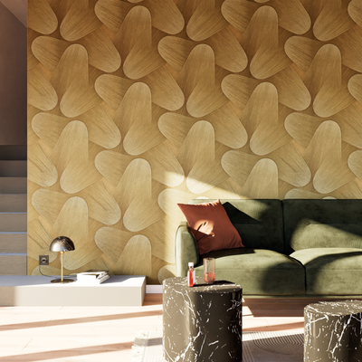 Papier peint intissé Karmen Mordoré