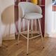 Tabouret de bar Eleanor Beige 1 place
