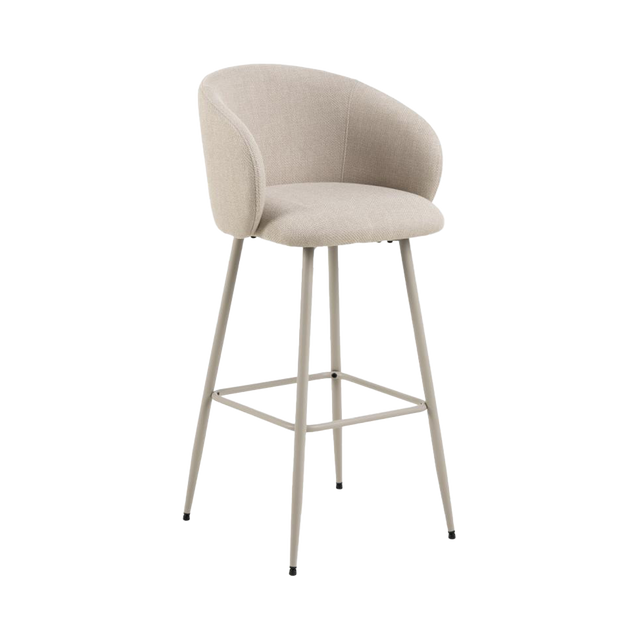 Tabouret de bar ELEANOR coloris beige