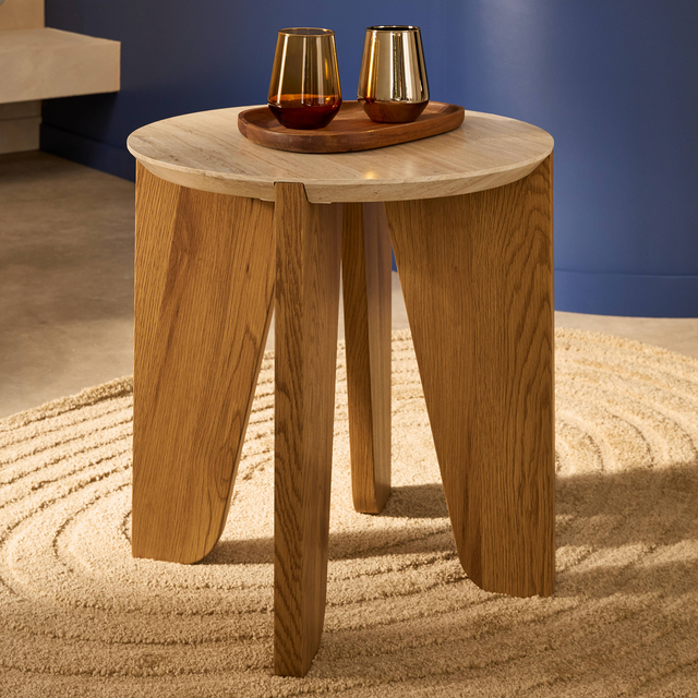 Table basse CAROLE coloris travertin