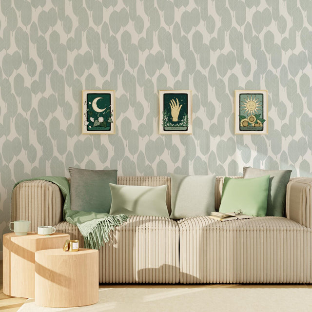 Papier peint intissé SANDIE coloris vert clair