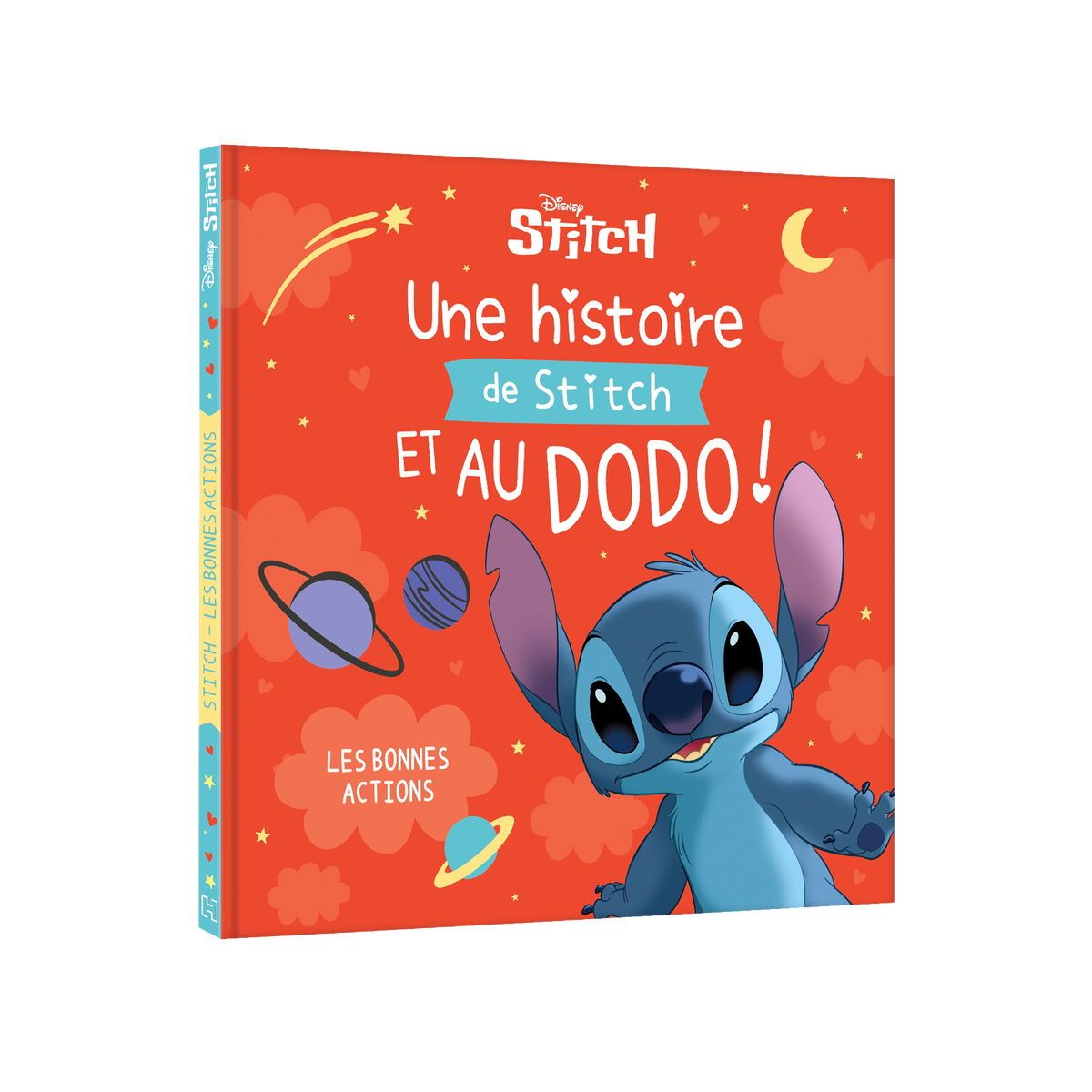 Livre enfant Une histoire de stitch et au dodo ! - les bonnes actions Rouge