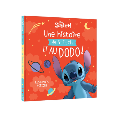 Livre enfant Une histoire de stitch et au dodo ! - les bonnes actions Rouge