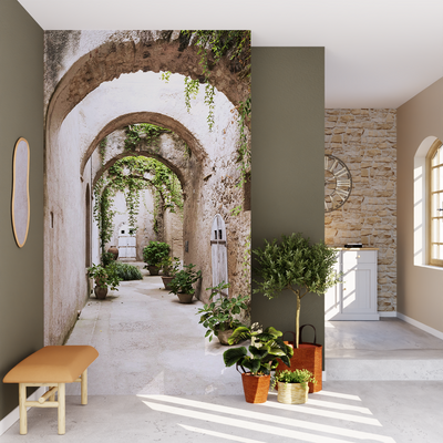 Papier peint panoramique L Ravello Multicolore Satiné