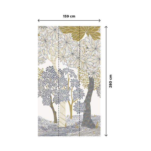 Papier peint panoramique L ARCHIBALD 159 x 280 cm