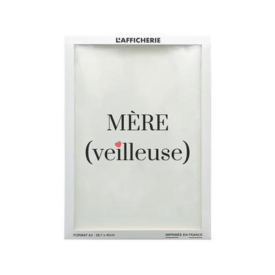 L'AFFICHERIE Affiche Mereveilleuse Blanc