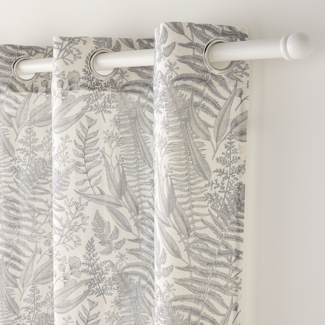 Rideau VALERIANE coloris vert de gris 140 x 240 cm