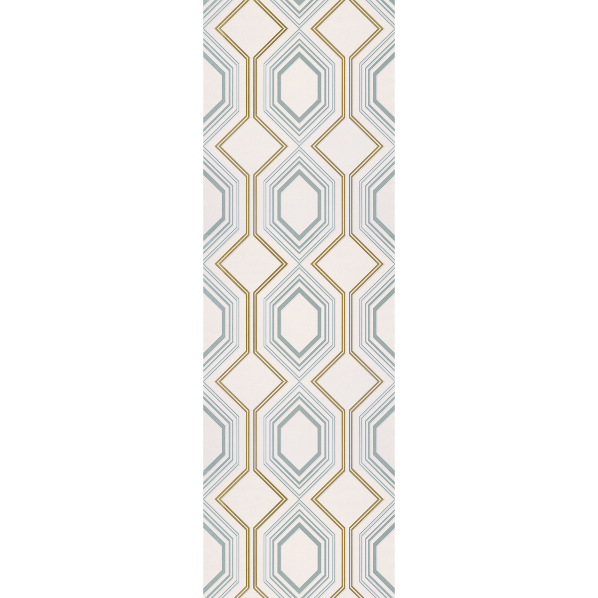 Papier peint intissé Jewel Blanc et doré