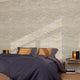 Papier peint intissé Elaura Beige rosé et argenté