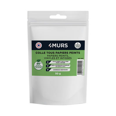 4MURS Colle tous papiers peints en poudre 1 rouleau 