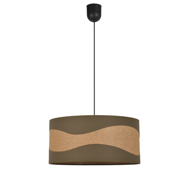 Suspension DUNE coloris Kaki et beige 18 x 38 cm