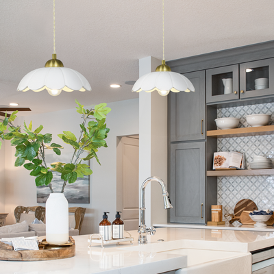 Suspension Claris Blanc