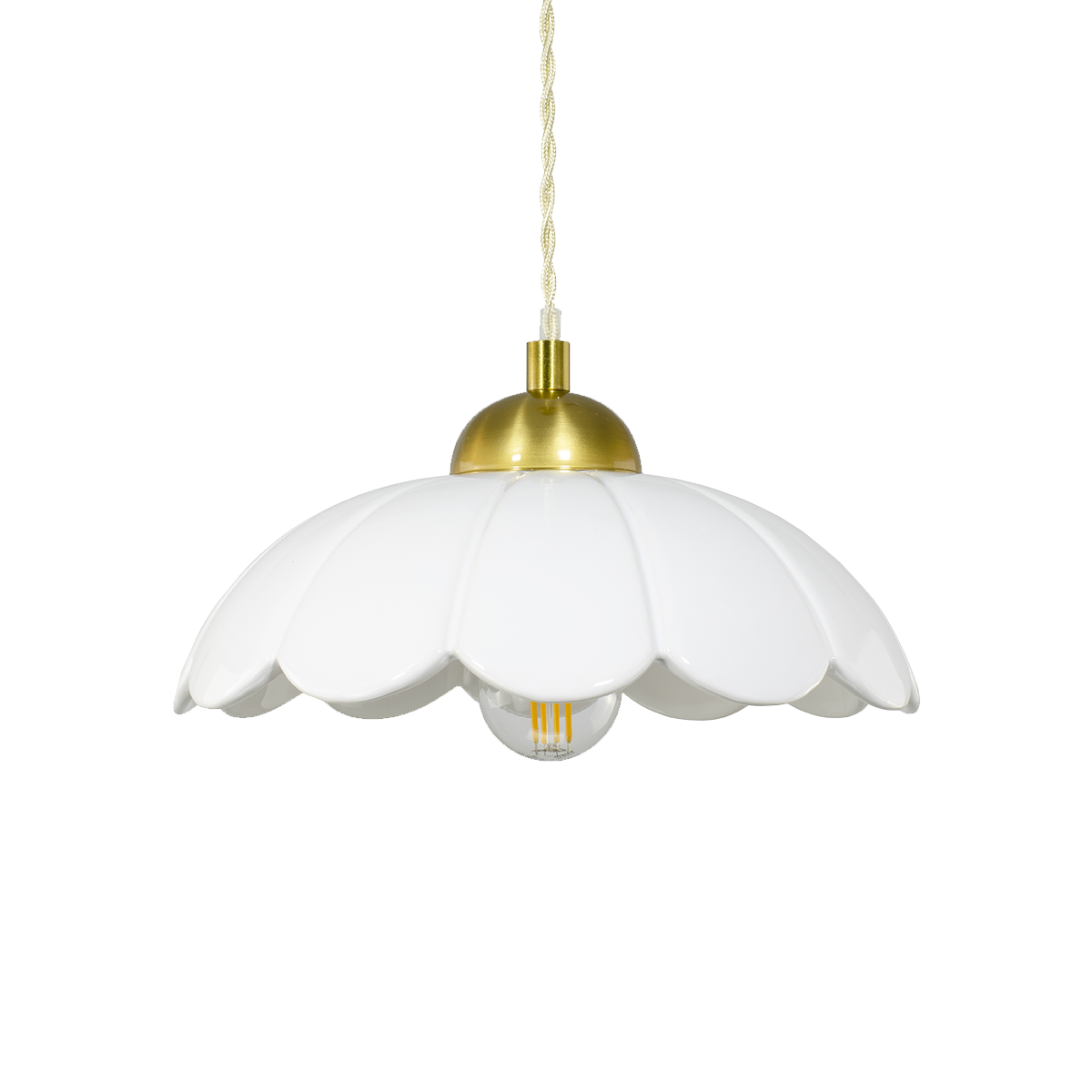 Suspension Claris Blanc