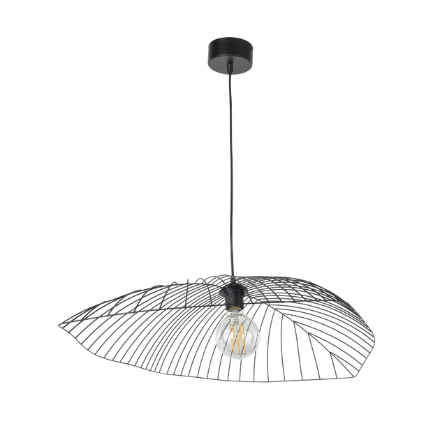 Suspension LEAF coloris noir 15 x 80 cm