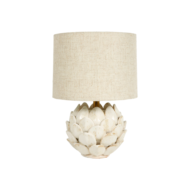 Ostaria Lampe à poser ARTICHAUT coloris beige 30 x 20 cm
