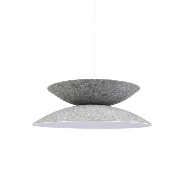 Ostaria Suspension NIMBUS coloris gris 16 x 46 cm