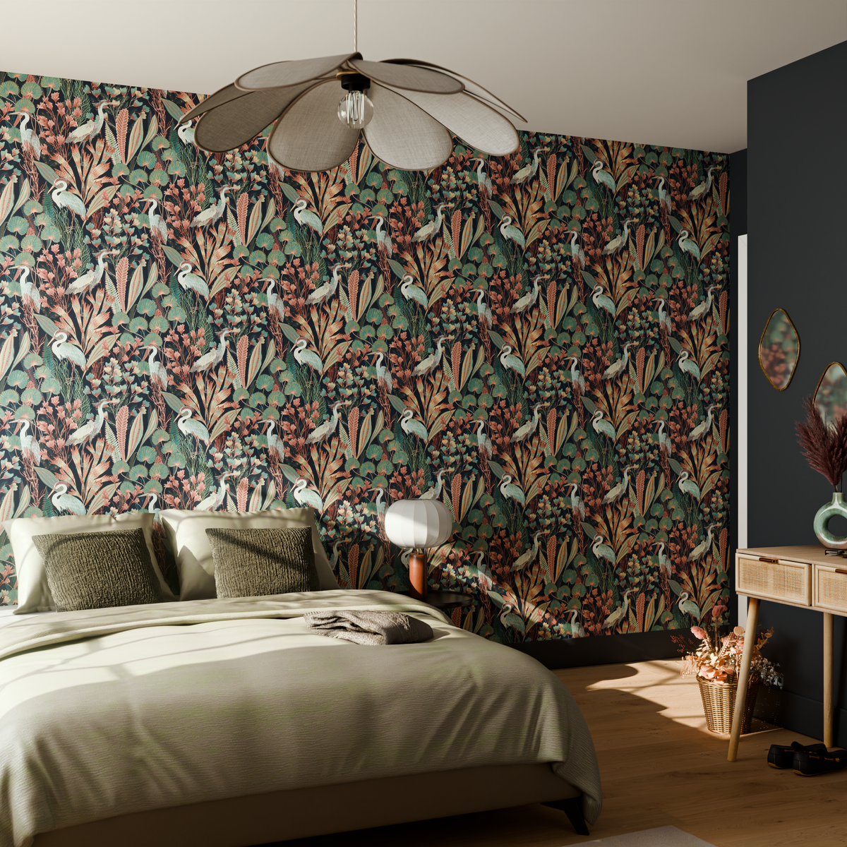 Papier peint intissé Héria Multicolore