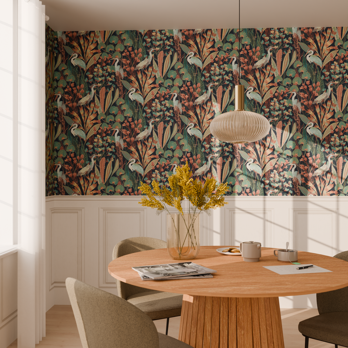 Papier peint intissé Héria Multicolore