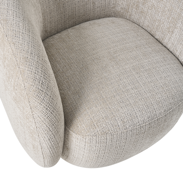 Fauteuil pivotant ARLO coloris beige