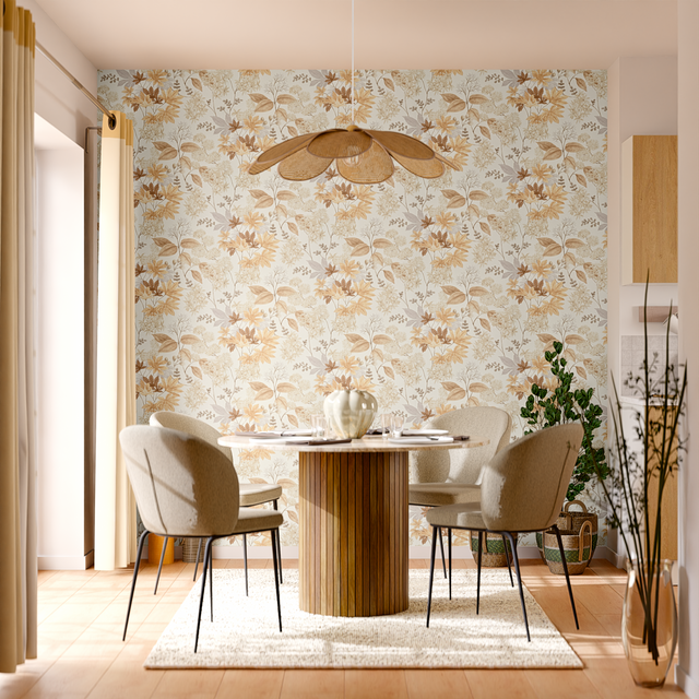 Papier peint intissé SALOMÉ coloris sépia