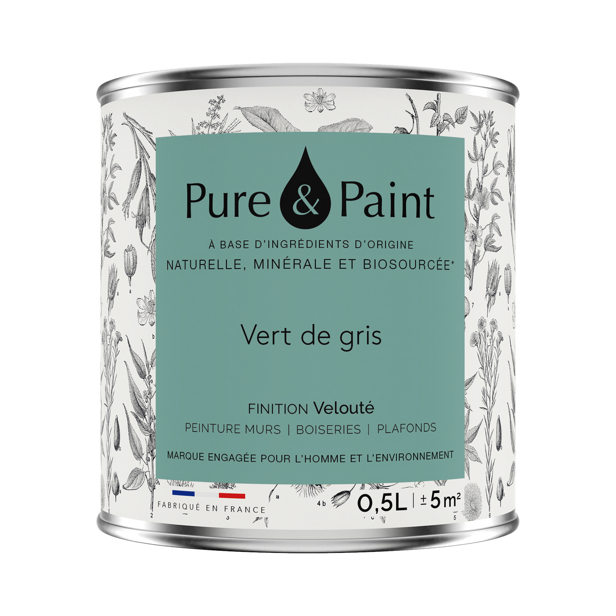 PURE AND PAINT Peinture Pure and paint Vert de gris Mat