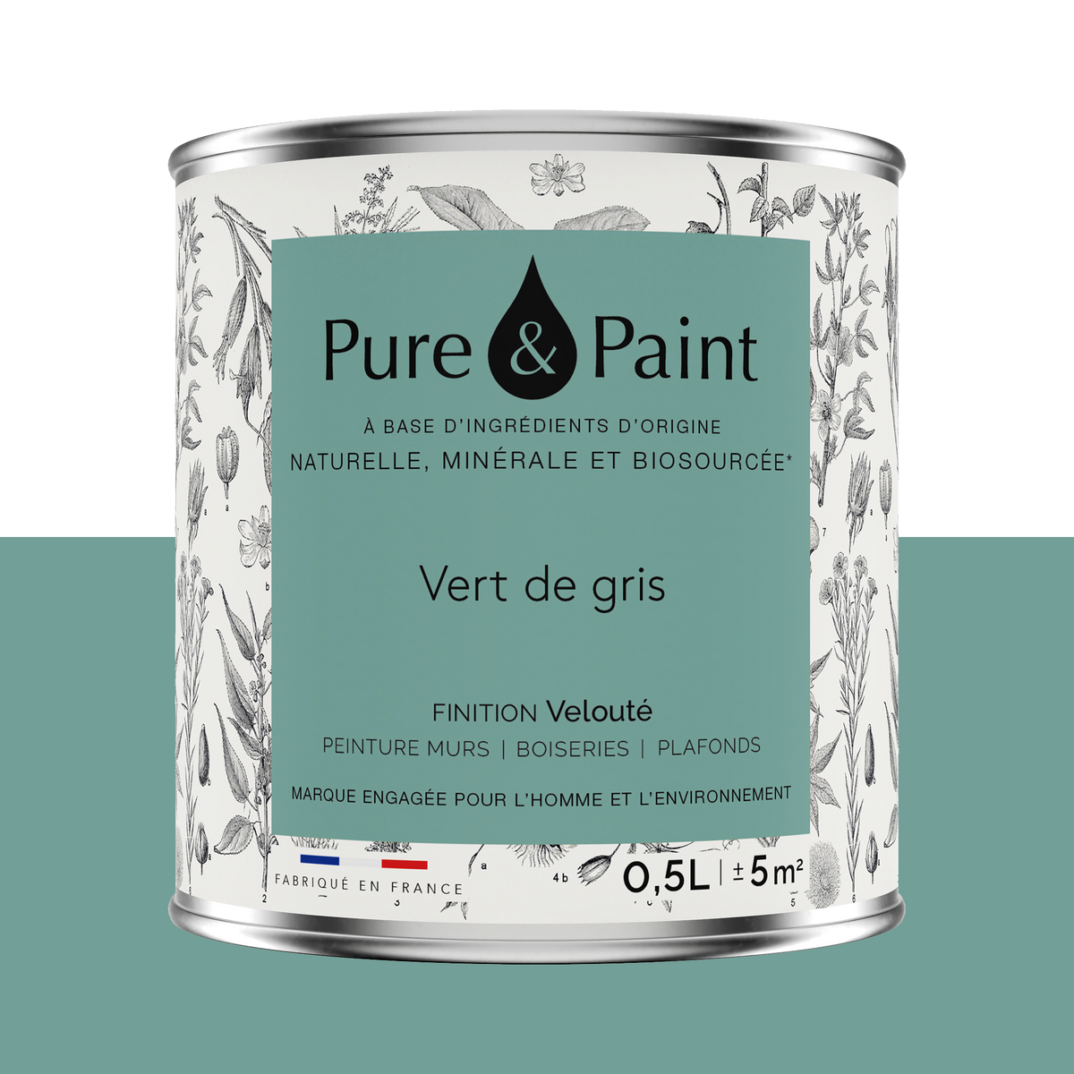 PURE AND PAINT Peinture Pure and paint Vert de gris Mat