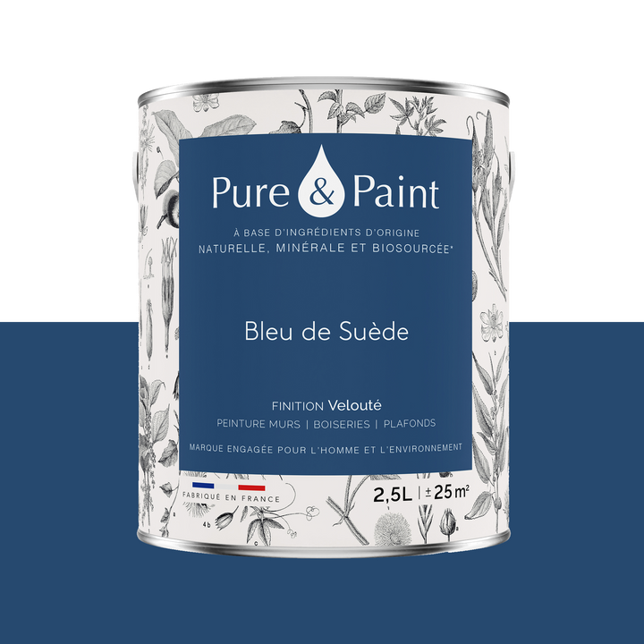 PURE AND PAINT Peinture Pure and paint Bleu de suède Mat