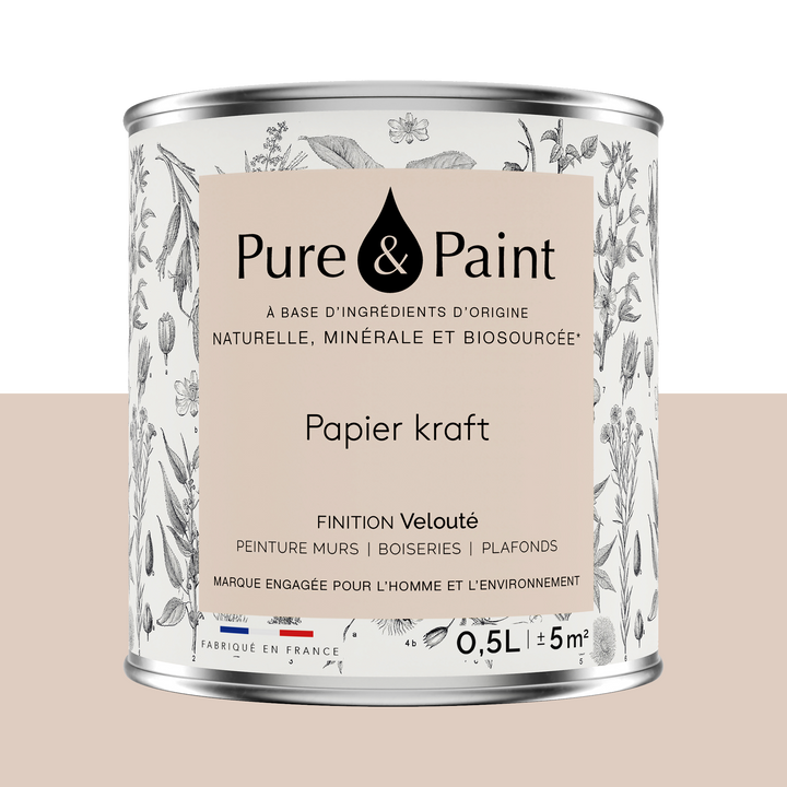 PURE AND PAINT Peinture Pure and paint Papier kraft Mat