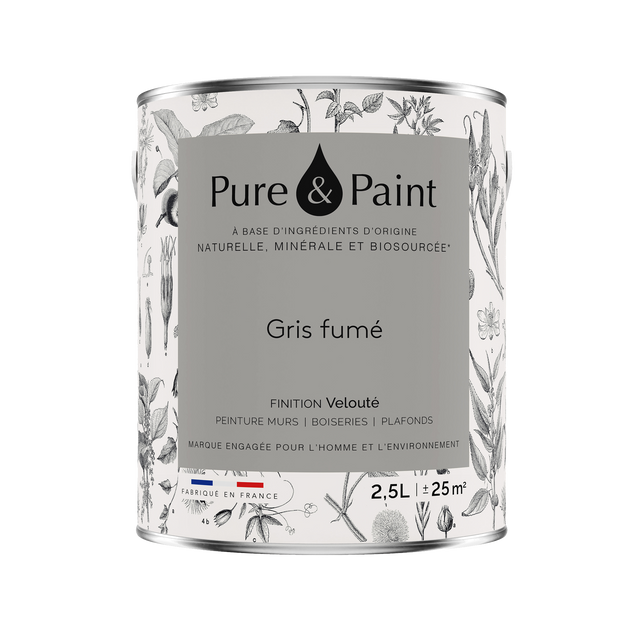 Pure and Paint Peinture Peinture gris fumé