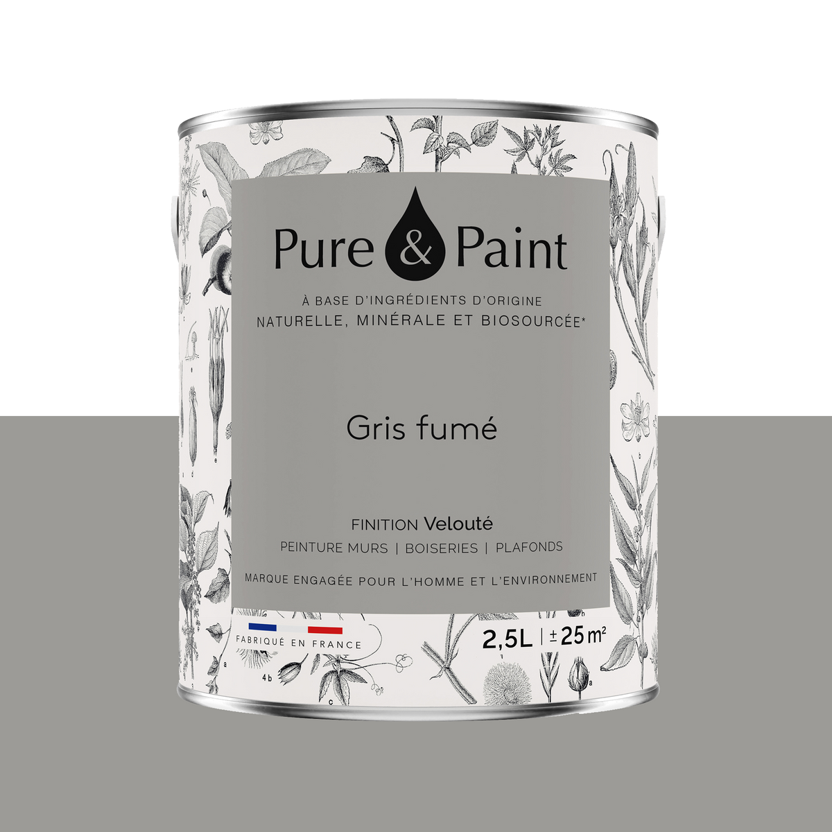 PURE AND PAINT Peinture Pure and paint Gris fumé Mat