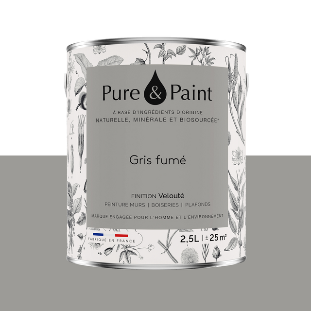 Pure and Paint Peinture Peinture gris fumé
