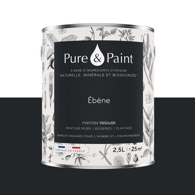Pure and Paint Peinture Peinture ébène 2,5 L