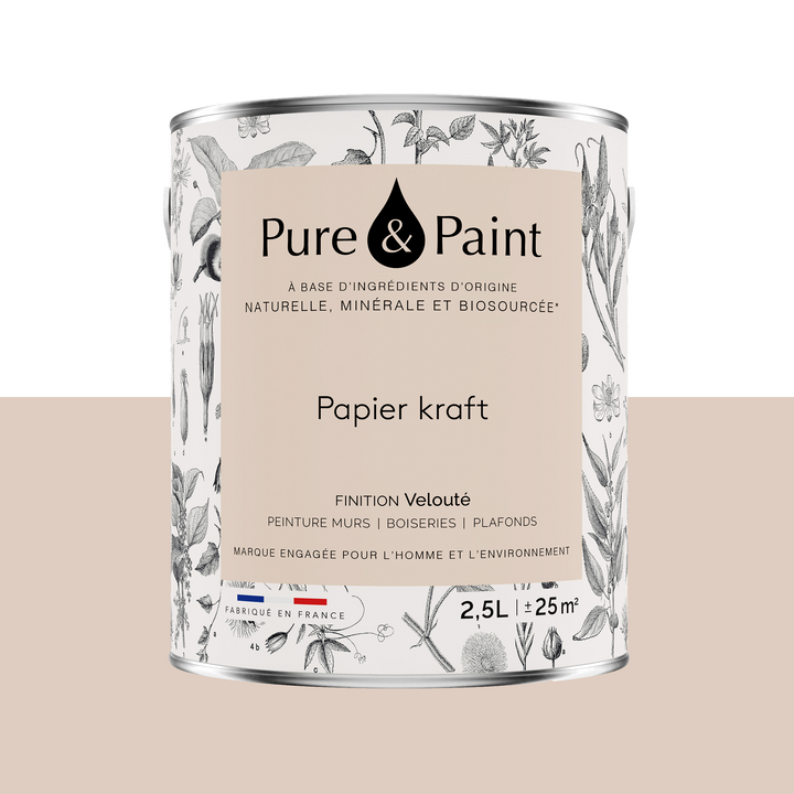 PURE AND PAINT Peinture Pure and paint Papier kraft Mat
