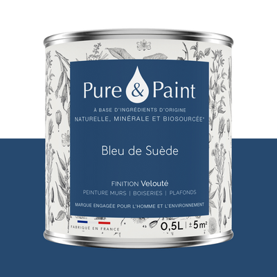 PURE AND PAINT Peinture Pure and paint Bleu de suède Mat