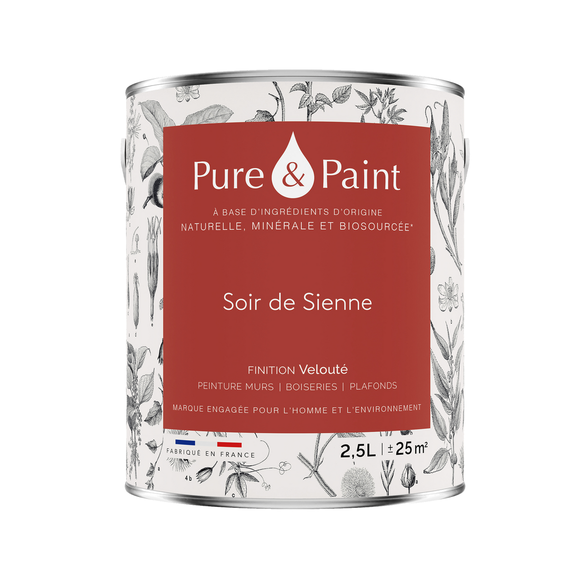 PURE AND PAINT Peinture Pure and paint Soir de sienne Mat