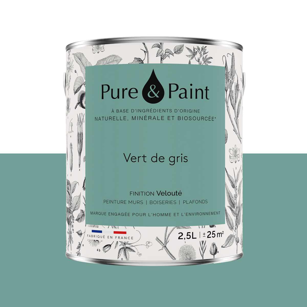 PURE AND PAINT Peinture Pure and paint Vert de gris Mat