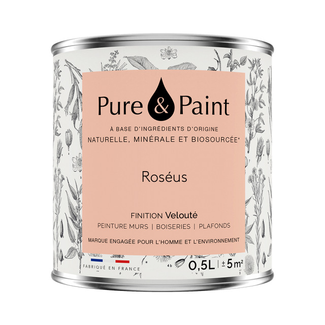 Pure and Paint Peinture Peinture Roseus 0,5 L